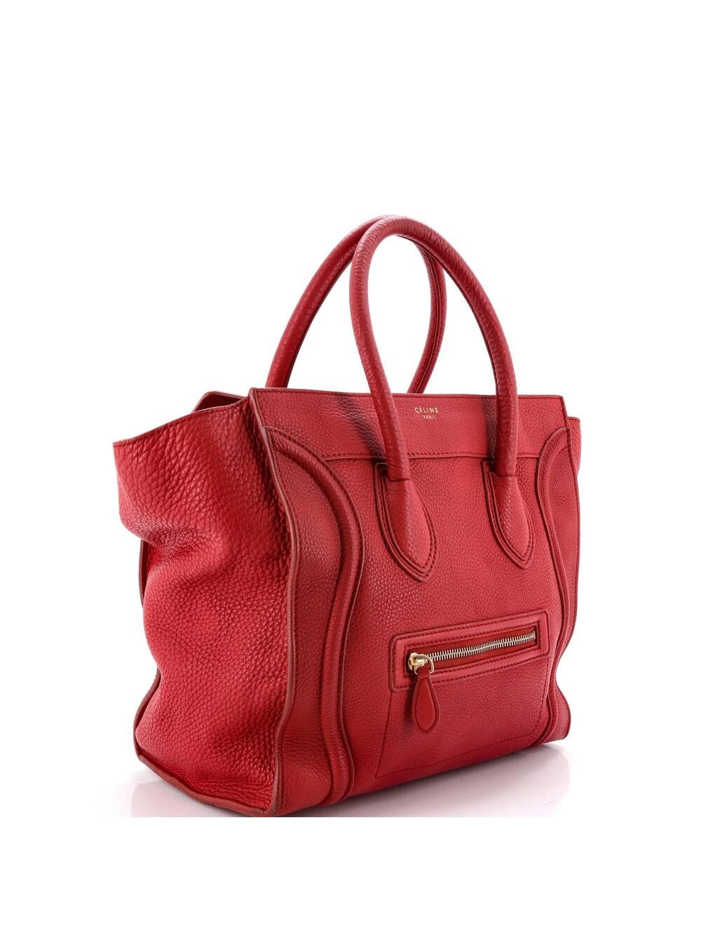 Celine Luggage Bag Grainy Leather Mini #233130C10B - Picture 2 of 7